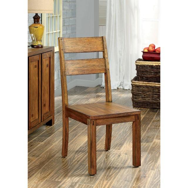 FRONTIER Dark Oak Side Chair (2/CTN) - My Sweet Home Furniture (Queens, NY)