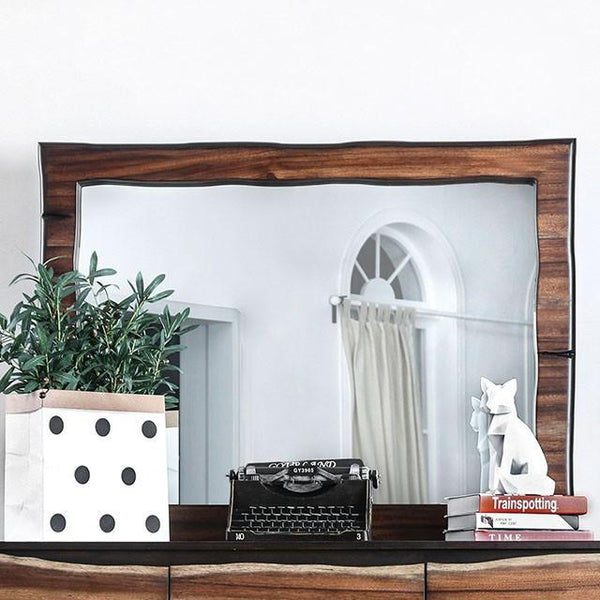 Fulton Dark Oak/Dark Walnut Mirror - My Sweet Home Furniture (Queens, NY)