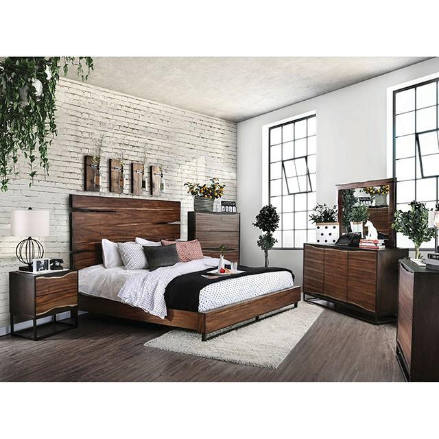 Fulton Dark Oak/Dark Walnut Mirror - My Sweet Home Furniture (Queens, NY)
