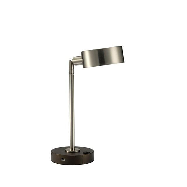 Gail Stain Nickel Table Lamp - My Sweet Home Furniture (Queens, NY)