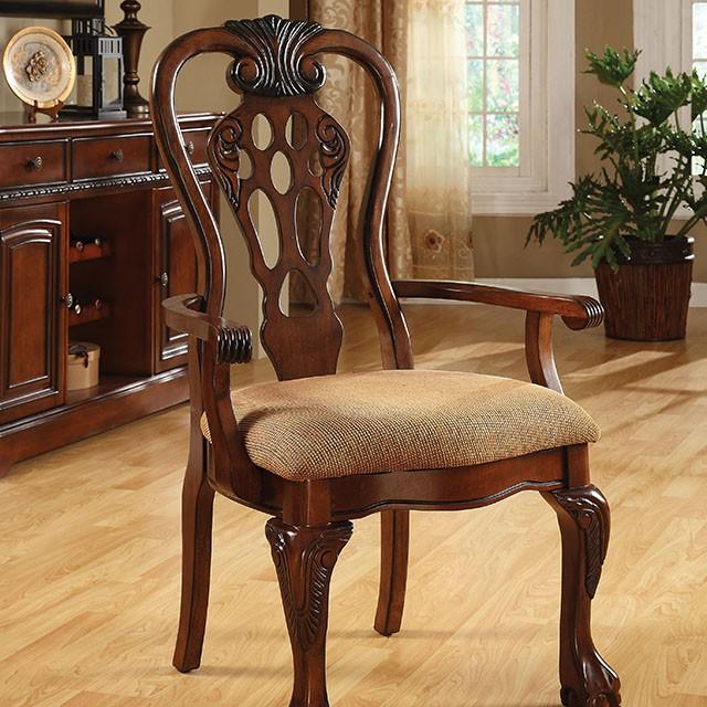 George Town Cherry Arm Chair (2/CTN) - My Sweet Home Furniture (Queens, NY)