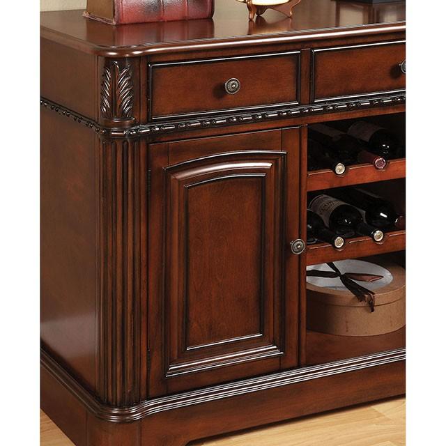 GEORGETOWN Antique Cherry Dining Table w/ Double Pedestals - My Sweet Home Furniture (Queens, NY)