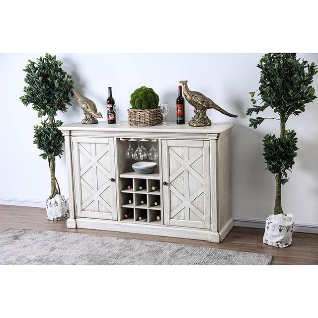 Georgia Antique White/Gray Server - My Sweet Home Furniture (Queens, NY)