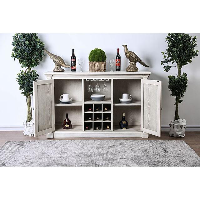 Georgia Antique White/Gray Server - My Sweet Home Furniture (Queens, NY)