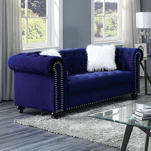 GIACOMO Loveseat, Blue - My Sweet Home Furniture (Queens, NY)