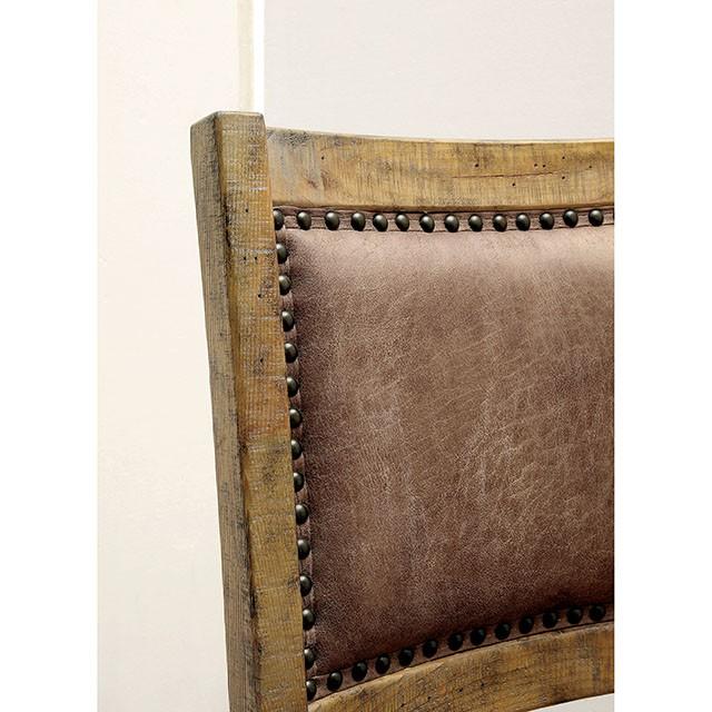 GIANNA Rustic Pine/Brown Side Chair (2/CTN) - My Sweet Home Furniture (Queens, NY)