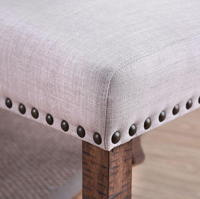 Gianna Rustic Pine/Ivory Side Chair (2/CTN) - My Sweet Home Furniture (Queens, NY)