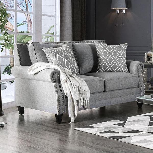 Giovanni Gray Love Seat - My Sweet Home Furniture (Queens, NY)
