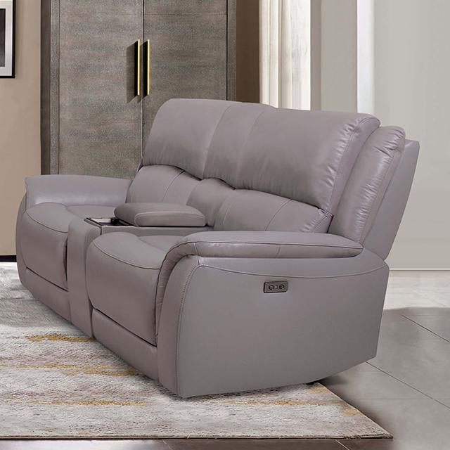 GORGIUS Power Loveseat, Light Gray - My Sweet Home Furniture (Queens, NY)
