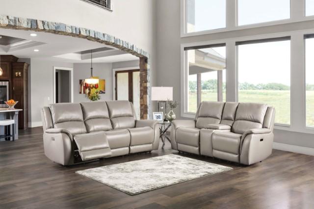 GORGIUS Power Loveseat, Light Gray - My Sweet Home Furniture (Queens, NY)
