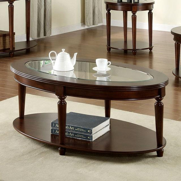 Granvia Dark Cherry Coffee Table - My Sweet Home Furniture (Queens, NY)