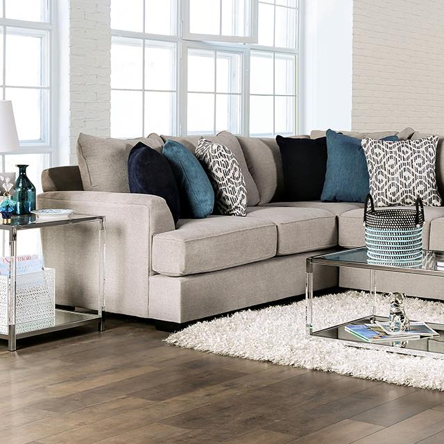 GUNNERSBURY Sectional, Gray - My Sweet Home Furniture (Queens, NY)