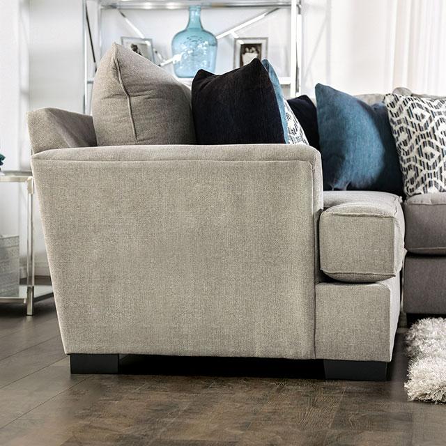 GUNNERSBURY Sectional, Gray - My Sweet Home Furniture (Queens, NY)