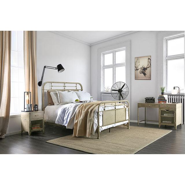 Haldus Cal.King, E.King, & Twin Bed White, Ivory, & Red - My Sweet Home Furniture (Queens, NY)