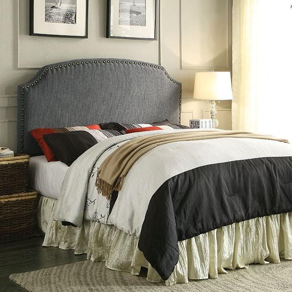 HASSELT King Size H/B, Gray -K/D Leg - My Sweet Home Furniture (Queens, NY)