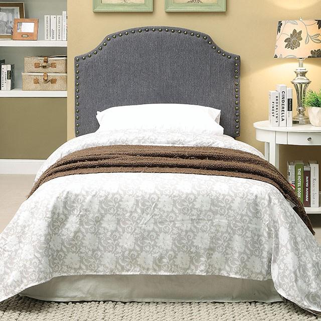 HASSELT King Size H/B, Gray -K/D Leg - My Sweet Home Furniture (Queens, NY)