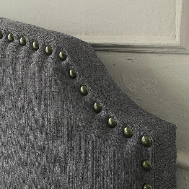 HASSELT King Size H/B, Gray -K/D Leg - My Sweet Home Furniture (Queens, NY)