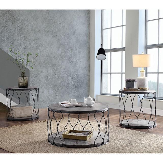 Hawdon Gray End Table - My Sweet Home Furniture (Queens, NY)