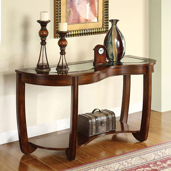 Crystal Falls Dark Cherry Sofa Table - My Sweet Home Furniture (Queens, NY)