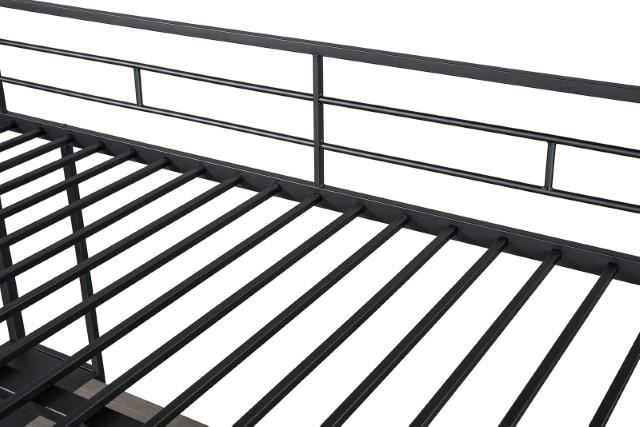 Cybill Full Loft Bed White, Silver, & Black - My Sweet Home Furniture (Queens, NY)