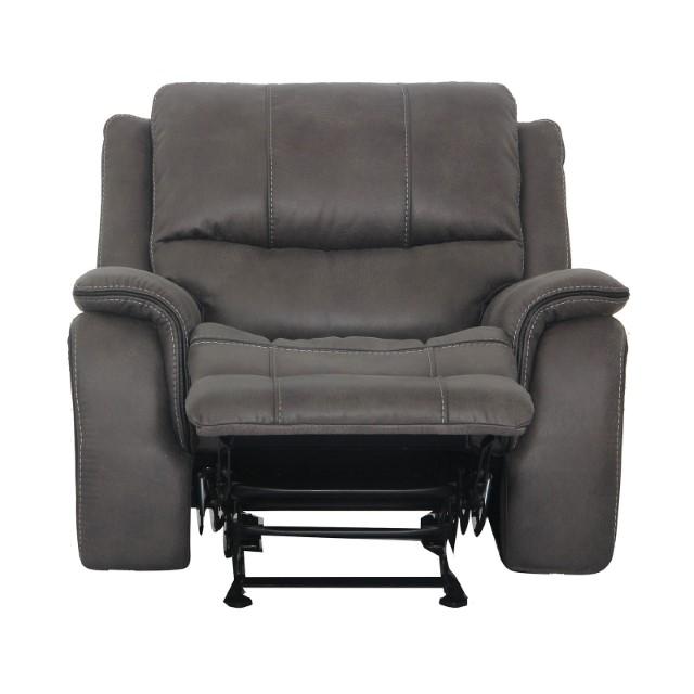 HENRICUS Glider Recliner, Dark Gray - My Sweet Home Furniture (Queens, NY)