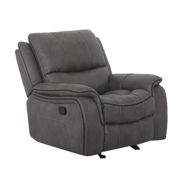 HENRICUS Glider Recliner, Dark Gray - My Sweet Home Furniture (Queens, NY)