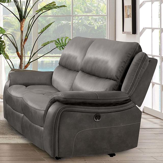 HENRICUS Loveseat, Dark Gray - My Sweet Home Furniture (Queens, NY)