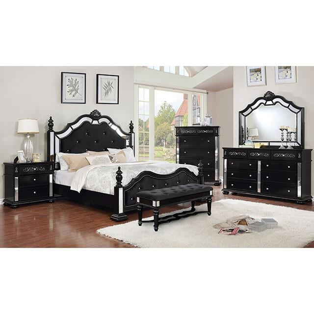 Azha Black Bench - My Sweet Home Furniture (Queens, NY)