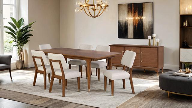 Hepburne 7 Pc Dining Table Set - My Sweet Home Furniture (Queens, NY)