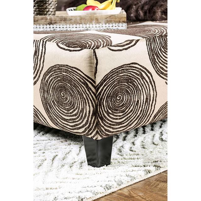 Bonaventura Brown Ottoman - My Sweet Home Furniture (Queens, NY)