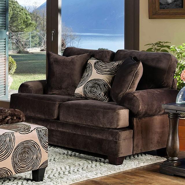 Bonaventura Brown Love Seat - My Sweet Home Furniture (Queens, NY)