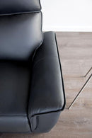 Bienne Recliner Chair White & Black - My Sweet Home Furniture (Queens, NY)