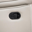 Bienne Recliner Chair White & Black - My Sweet Home Furniture (Queens, NY)