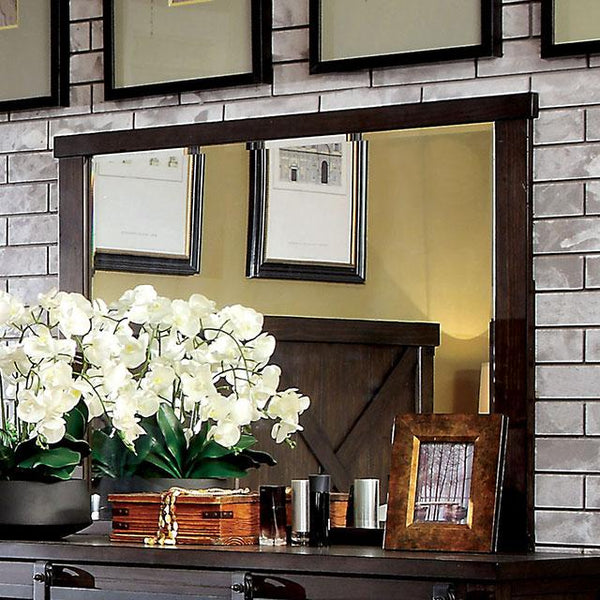 Bianca Dark Walnut Mirror - My Sweet Home Furniture (Queens, NY)