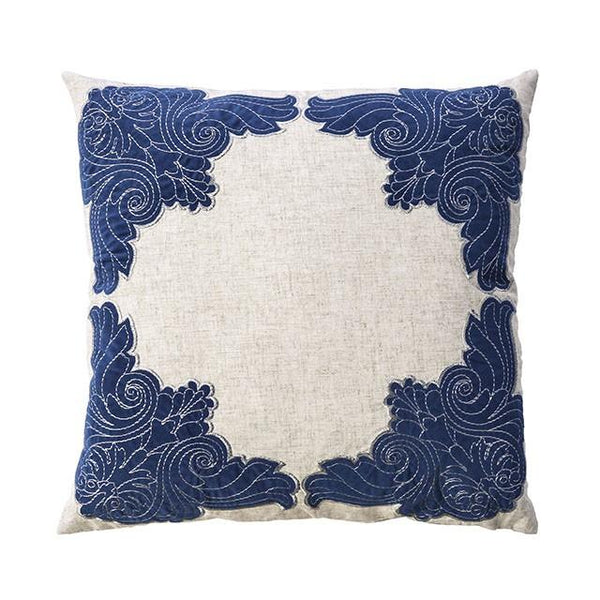Beth Natural/Indigo 20" X 20" Pillow, Natural & Indigo (2/CTN) - My Sweet Home Furniture (Queens, NY)