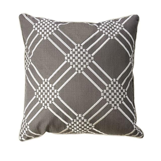 Bess Gun Metal 20" X 20" Pillow, Gunmetal (2/CTN) - My Sweet Home Furniture (Queens, NY)