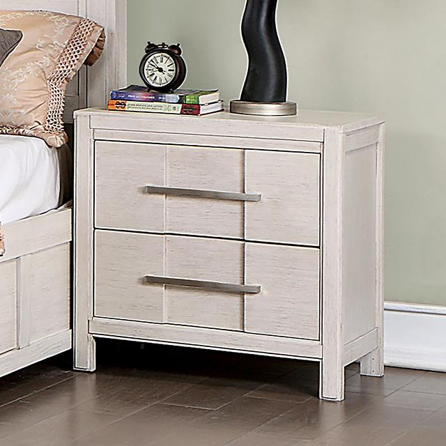 Berenice Espresso Night Stand White, Gray, & Espresso - My Sweet Home Furniture (Queens, NY)