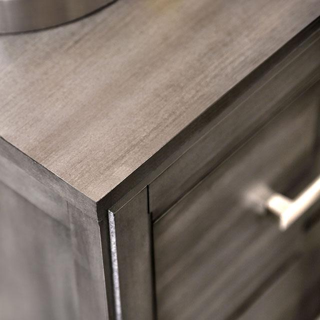 Berenice Espresso Night Stand White, Gray, & Espresso - My Sweet Home Furniture (Queens, NY)