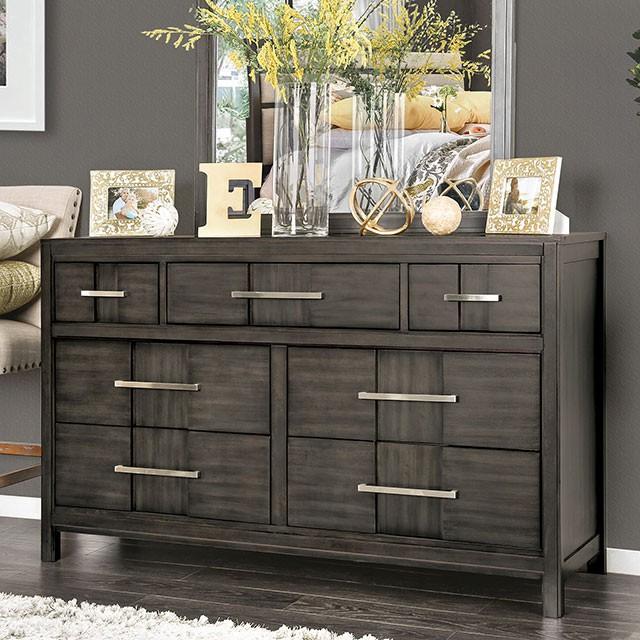 Berenice Dresser White, Gray, & Espresso - My Sweet Home Furniture (Queens, NY)