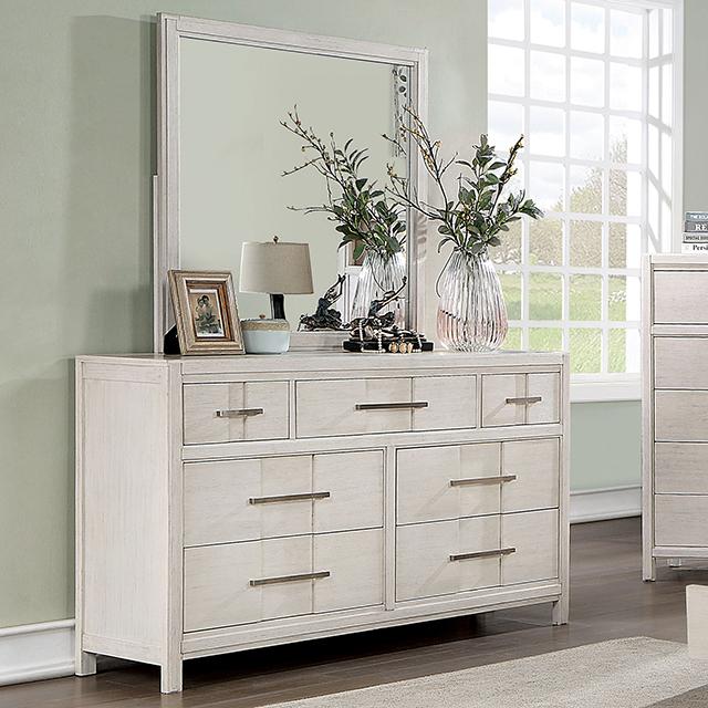 Berenice Dresser White, Gray, & Espresso - My Sweet Home Furniture (Queens, NY)