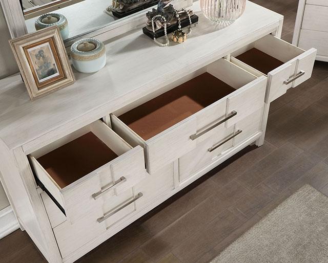 Berenice Dresser White, Gray, & Espresso - My Sweet Home Furniture (Queens, NY)
