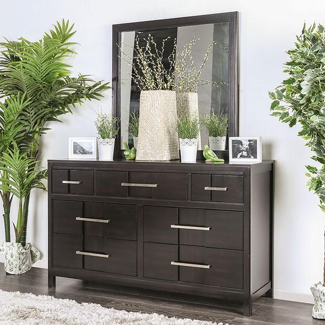 Berenice Dresser White, Gray, & Espresso - My Sweet Home Furniture (Queens, NY)