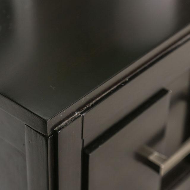 Berenice Espresso Night Stand White, Gray, & Espresso - My Sweet Home Furniture (Queens, NY)