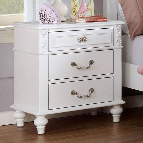 BELVA Night Stand w/ USB Outlet - My Sweet Home Furniture (Queens, NY)