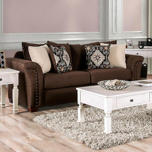 BELSIZE Sofa, Chocolate/Tan - My Sweet Home Furniture (Queens, NY)