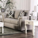 BELSIZE Loveseat Grey, Beige, & Choclate