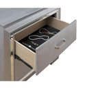 BELLANOVA Silver Night Stand - My Sweet Home Furniture (Queens, NY)