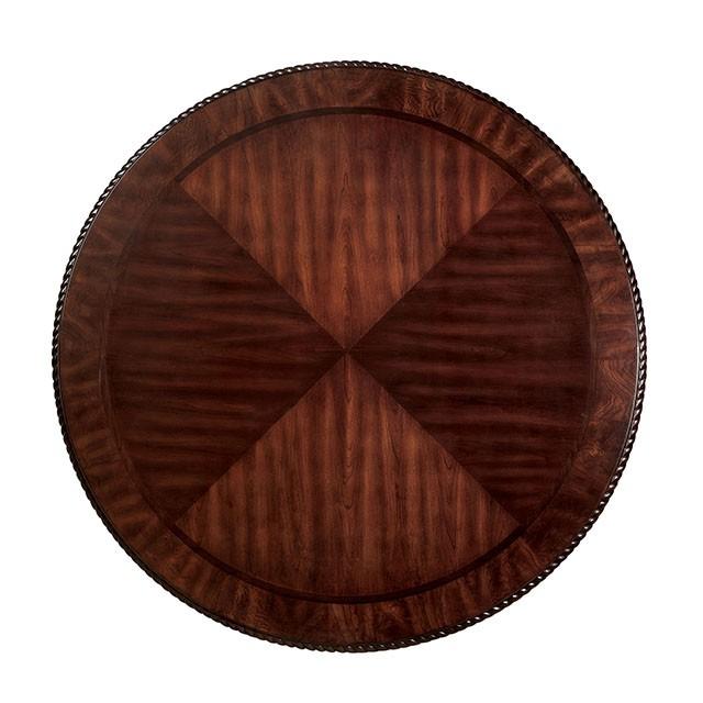 Bellagio Brown Cherry Round Dining Table - My Sweet Home Furniture (Queens, NY)