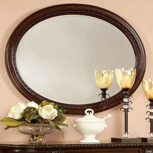 Bellagio Brown Cherry Mirror - My Sweet Home Furniture (Queens, NY)