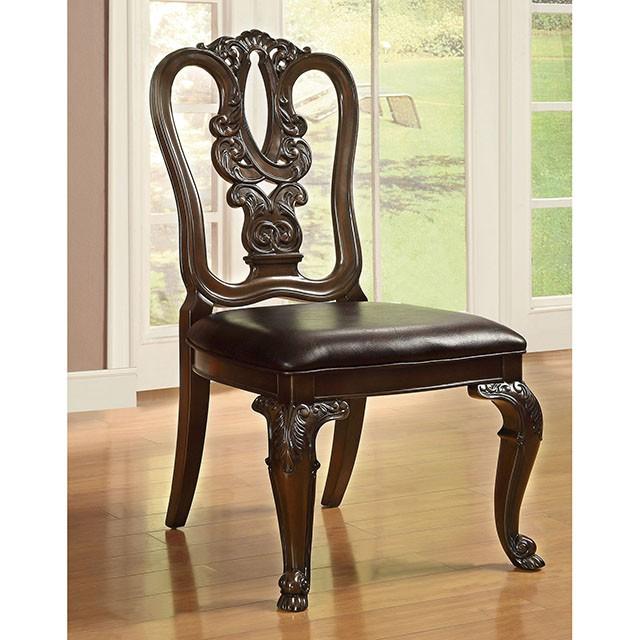 Bellagio Brown Cherry Dining Table w/ 2 Leaves - My Sweet Home Furniture (Queens, NY)